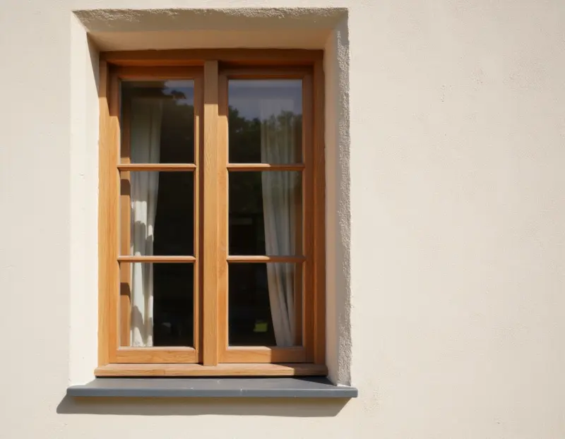 Fensterdetails, Sprossen und Griffe
