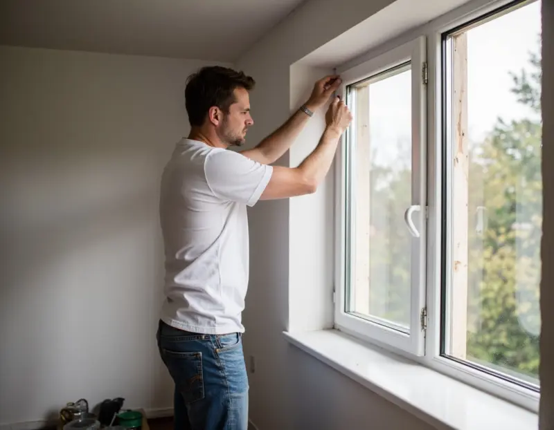 Austausch und Montage alter Fenster