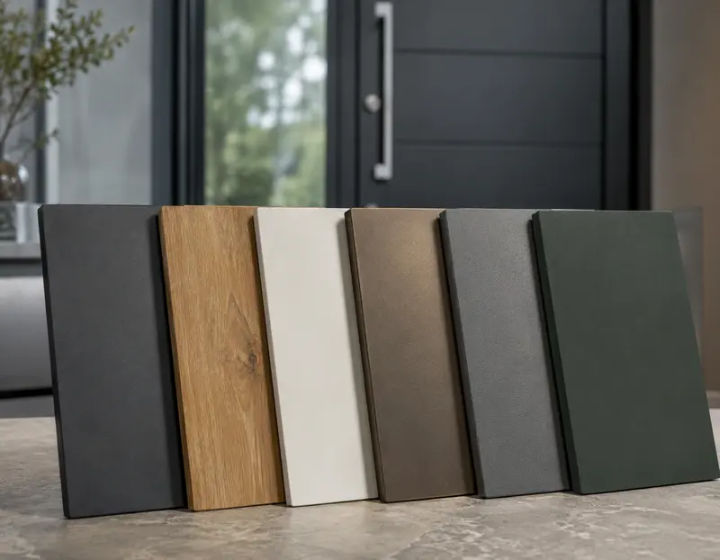 Farben und Oberflächen für Haustüren